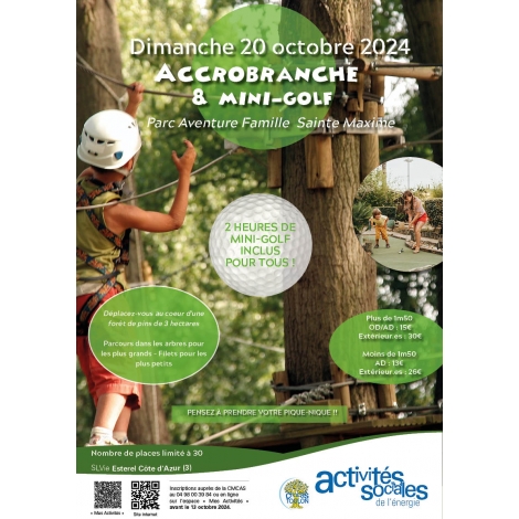 OCTOBRE : Accrobranche & Mini-Golf - SAINTE MAXIME | SLVIE 3