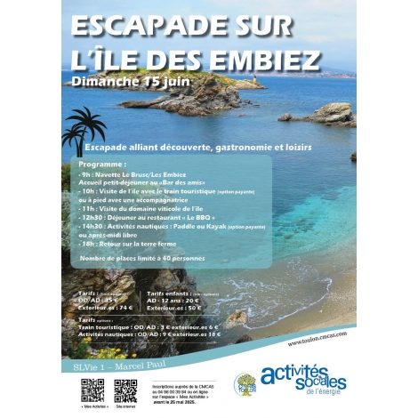 JUIN : Journée sur l'île des Embiez