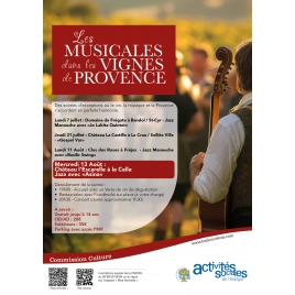 AOUT : Musicales dans les vignes à La Celle | CC