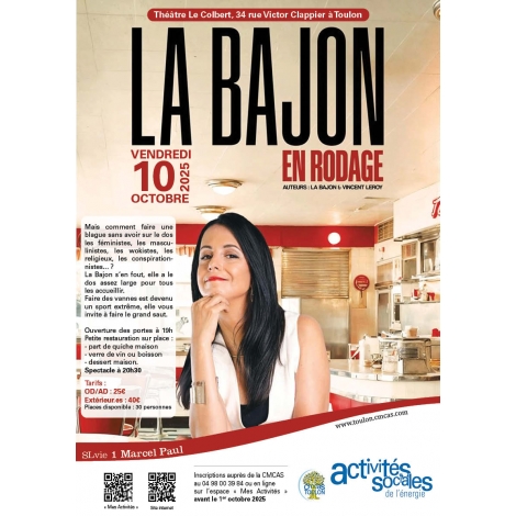 OCTOBRE : Théâtre le Colbert - La Bajon " En rodage"| SLVIE 1