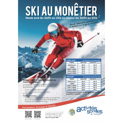 JANVIER : Ski le Monêtier | CJF