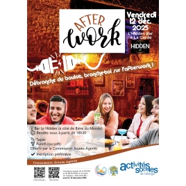 AVRIL : Afterwork LE HIDDEN | COM Jeune Agent