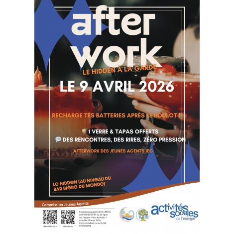 AVRIL : Afterwork LE HIDDEN | COM Jeune Agent