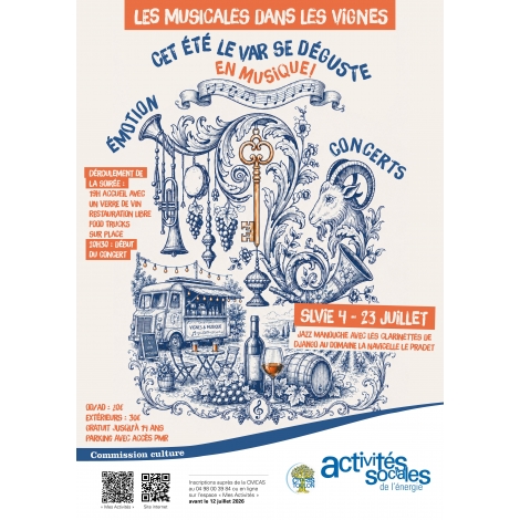 JUILLET : Musicales dans les Vignes au Pradet | CC