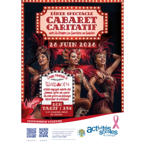 JUIN : Dîner-Spectacle Cabaret Caritatif