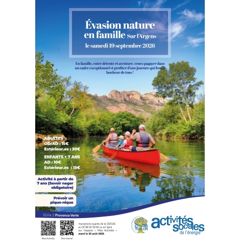 SEPTEMBRE : Canoë sur l'Argens | SLVIE 2