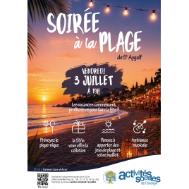 JUILLET : Soirée Plage St Aygulf | SLVIE 3