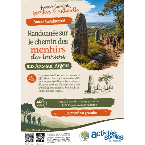 OCTOBRE : Randonnée aux Arcs-sur-Argens | SLVIE 3