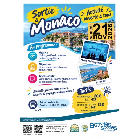 NOVEMBRE : Journée à Monaco | CJA